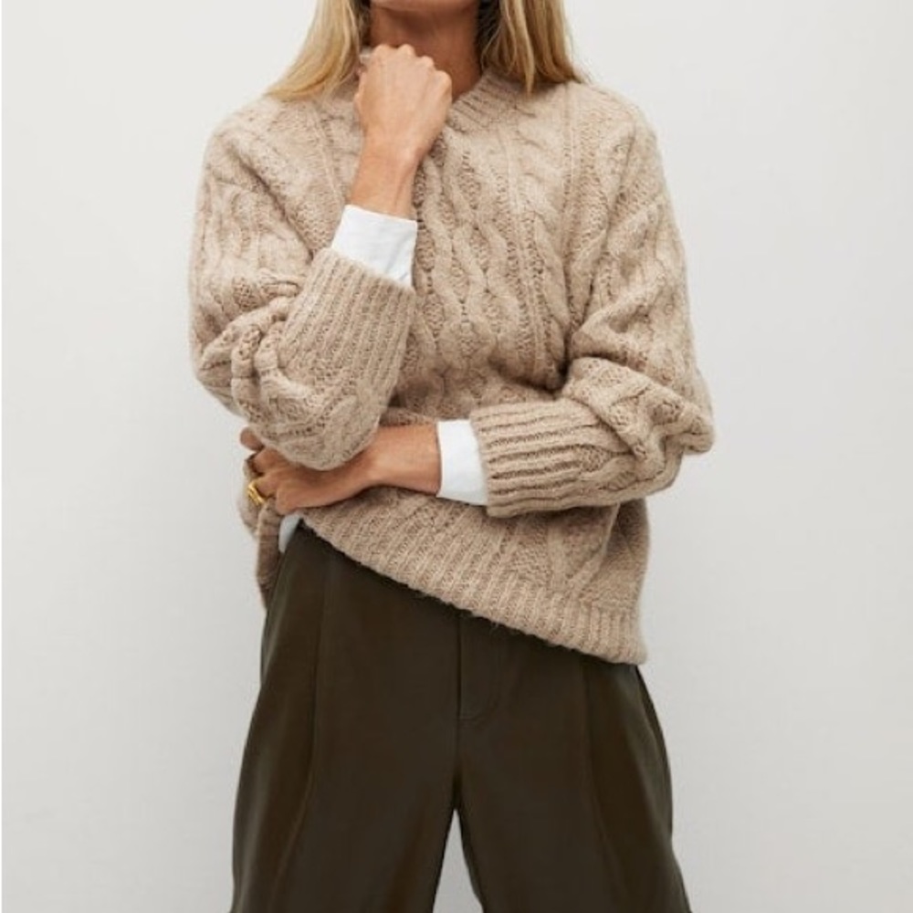 Mango Cable Knit Sweater